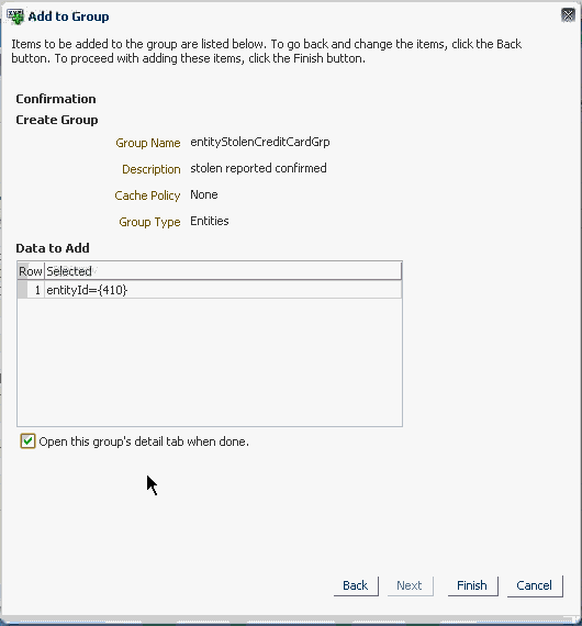 新規グループへの追加が示されています。