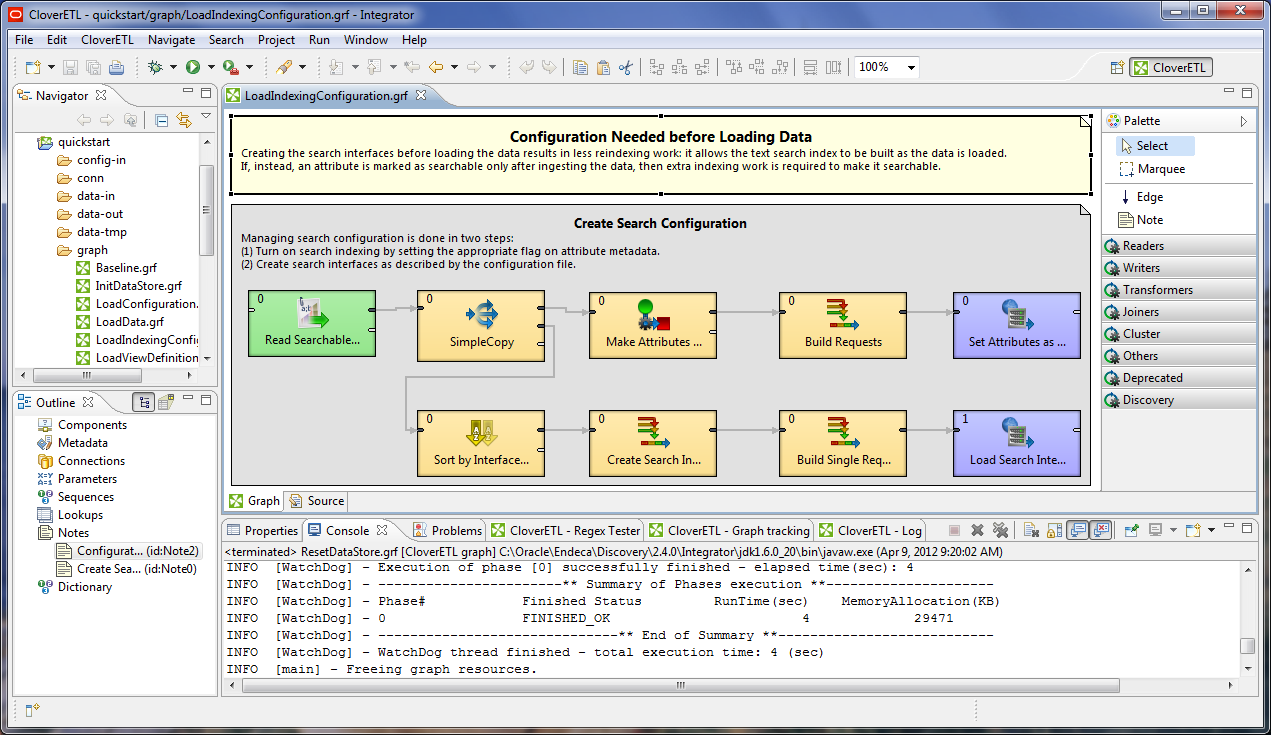 Integrator user interface