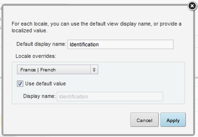 Changing the group name and default use