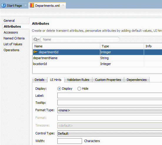 Choose EJB Interface dialog.