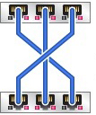 image:Figure showing how to connect the cluster cables.