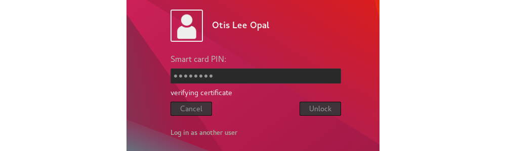image:Screenshot of verifying smart card certificate dialog box.
