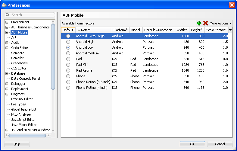 Setting JDeveloper preferences