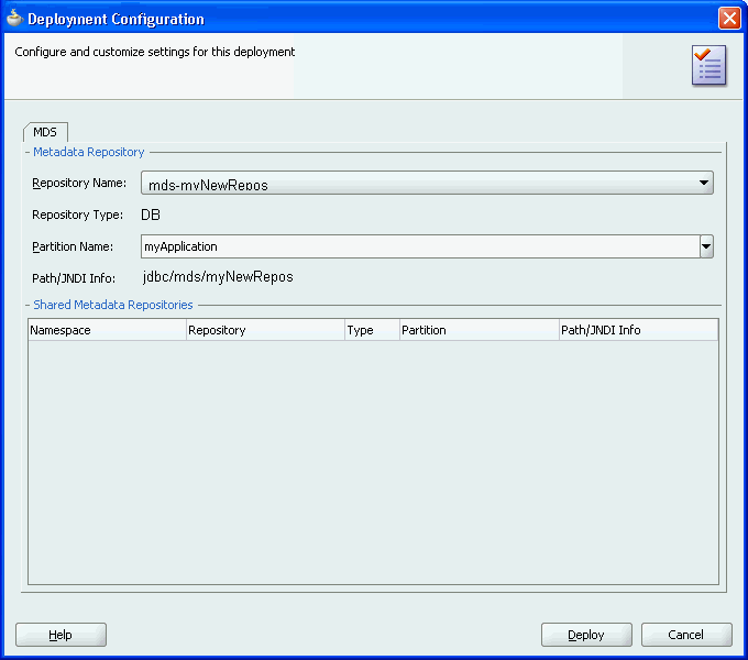 MDS configuration