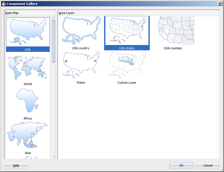 Thematic map component gallery.