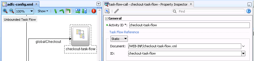 Task Flow Call Activity That Invokes a Bounded Task Flow