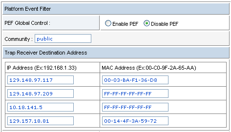 image:Platform Event Filter dialog