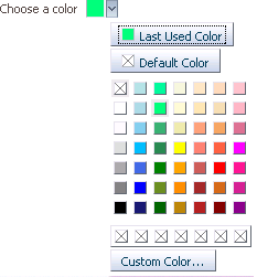 compactモードのinputColorコンポーネント