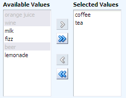 selectManyShuttleコンポーネント