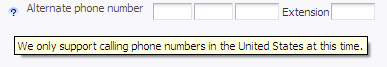 メッセージが表示されたinputComponent