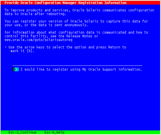 image:Esta pantalla de texto permite seleccionar el uso anónimo o registrado de Registro automático.