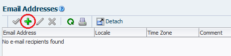 「Add Email」アイコンの位置を示します