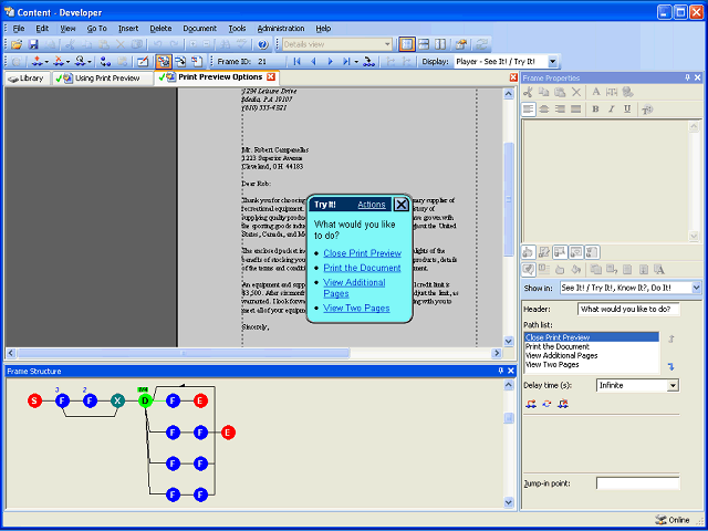 Screen image of this step
