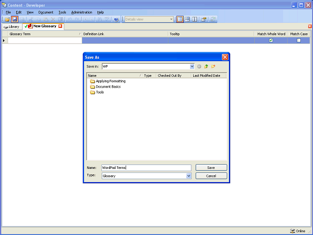 Screen image of this step