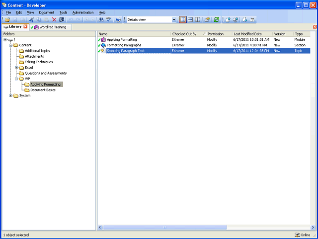 Screen image of this step