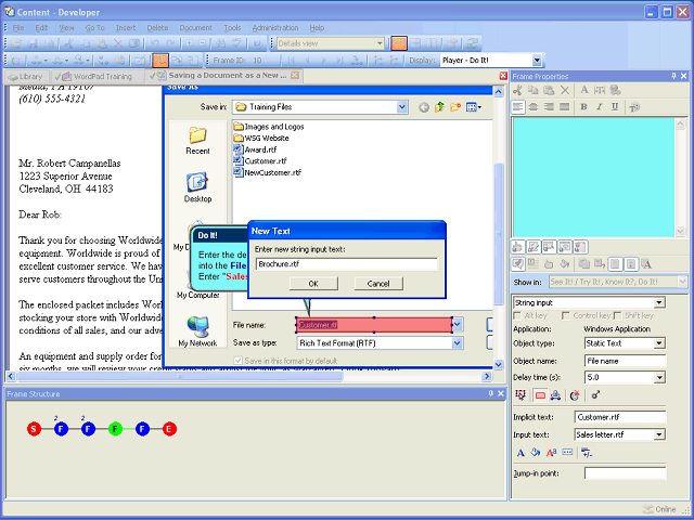 Screen image of this step