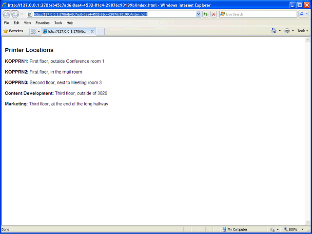 Screen image of this step