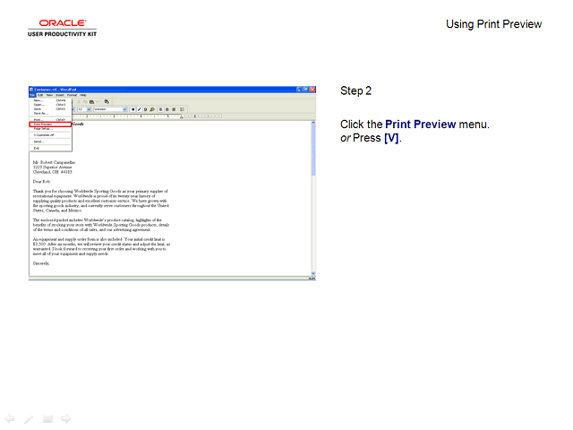 Screen image of this step