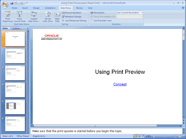 Screen image of this step
