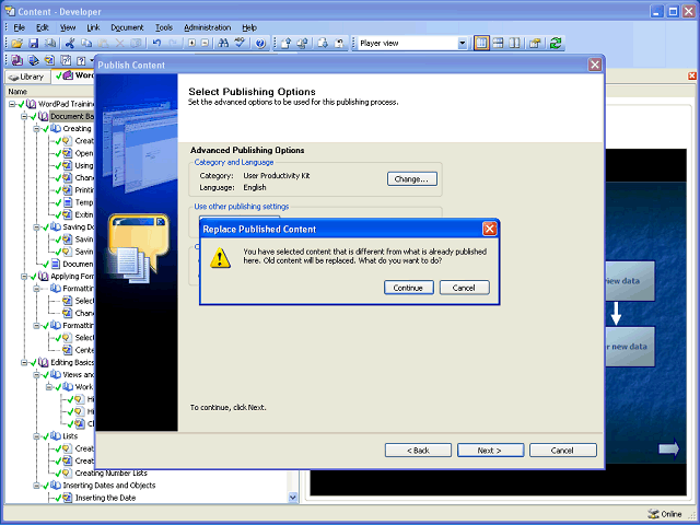 Screen image of this step