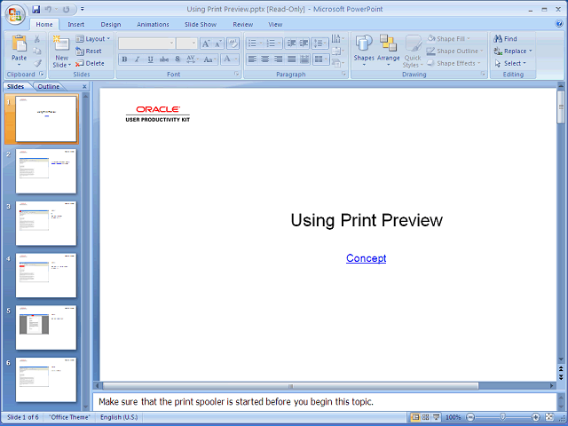 Screen image of this step