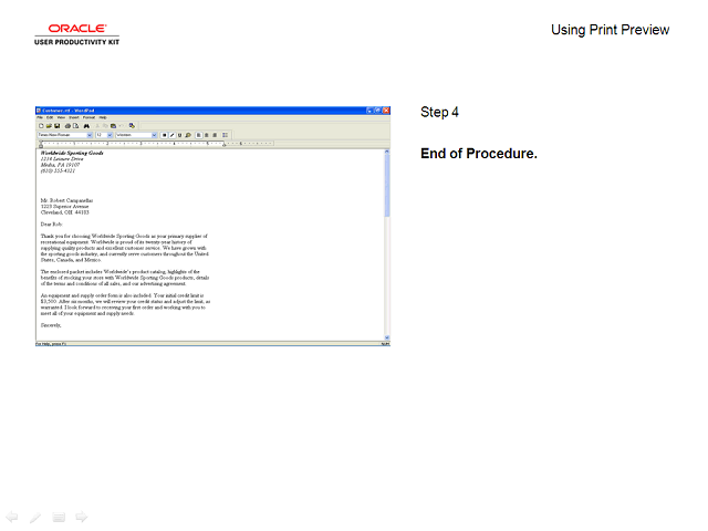Screen image of this step