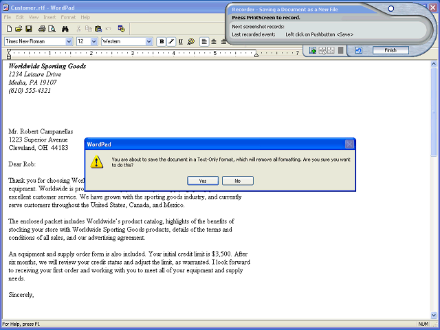 Screen image of this step