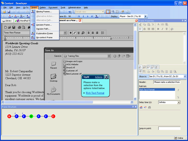 Screen image of this step