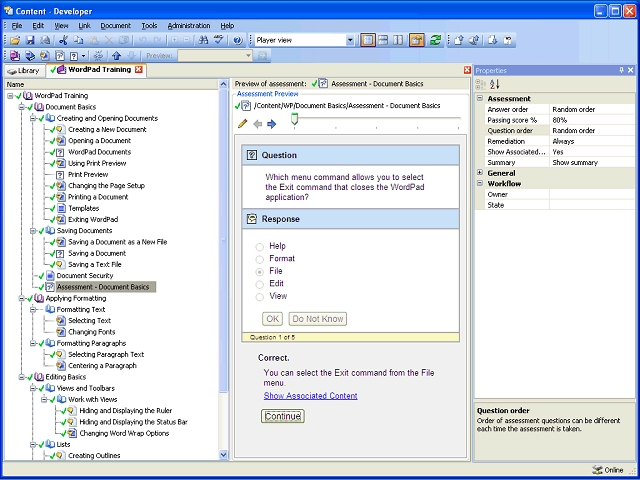 Screen image of this step