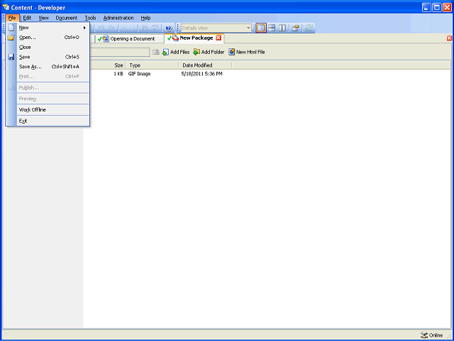 Screen image of this step