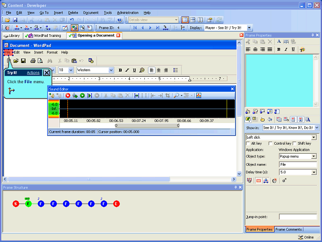 Screen image of this step