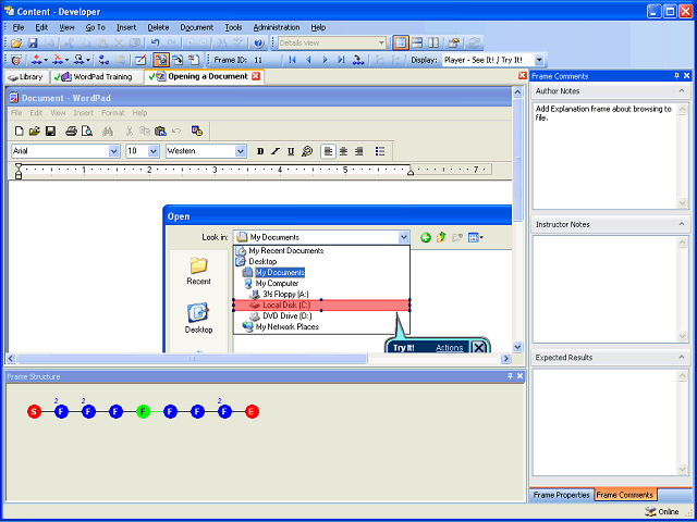 Screen image of this step
