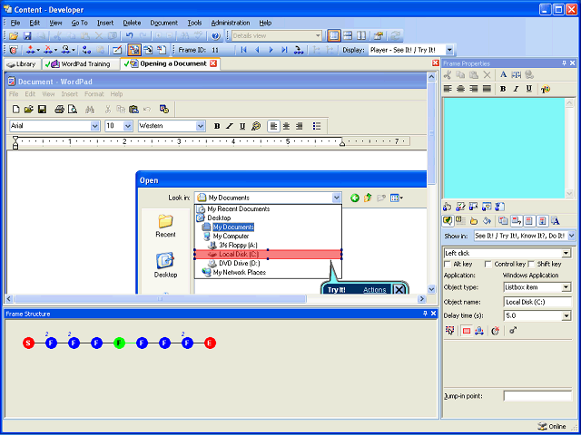 Screen image of this step