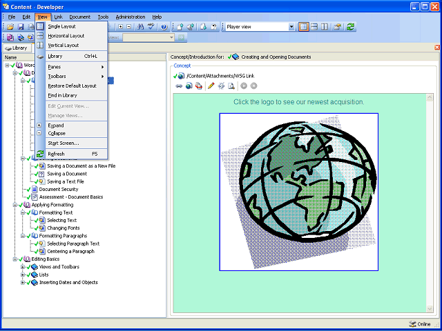Screen image of this step