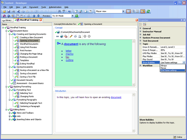 Screen image of this step