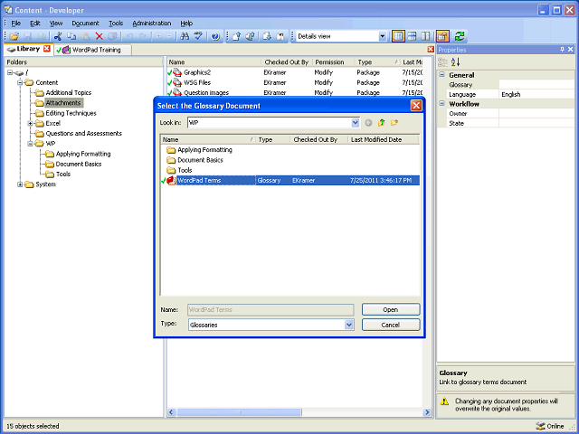 Screen image of this step