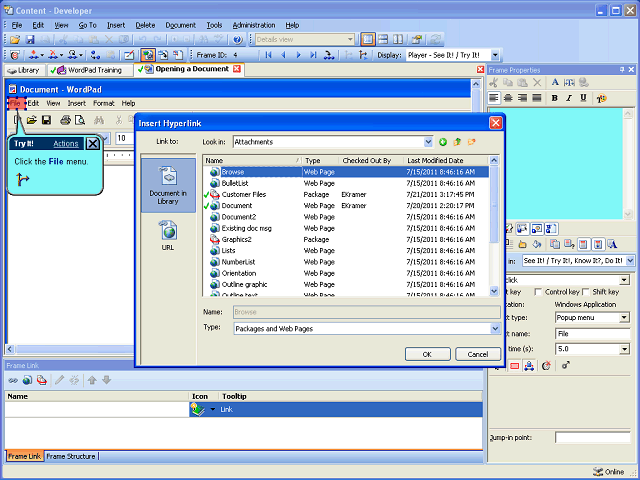 Screen image of this step