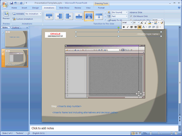 Screen image of this step