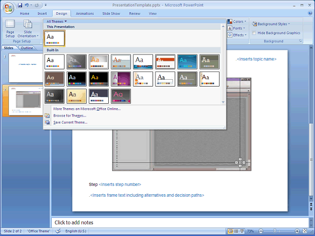 Screen image of this step