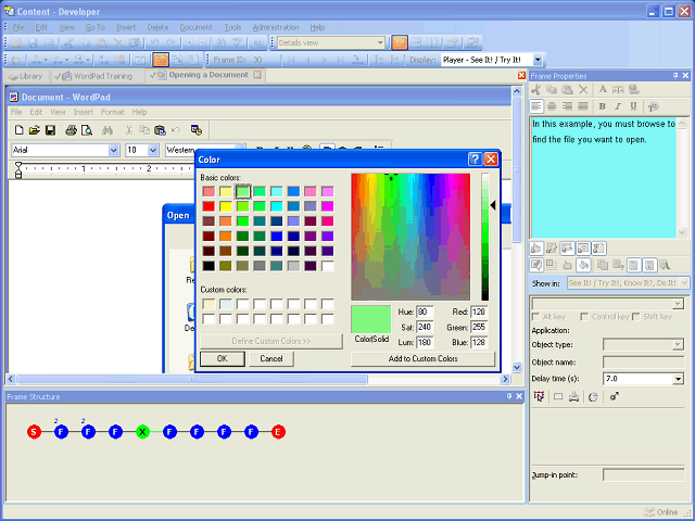 Screen image of this step