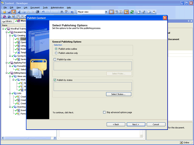 Screen image of this step