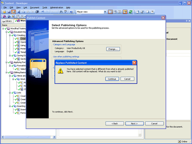 Screen image of this step