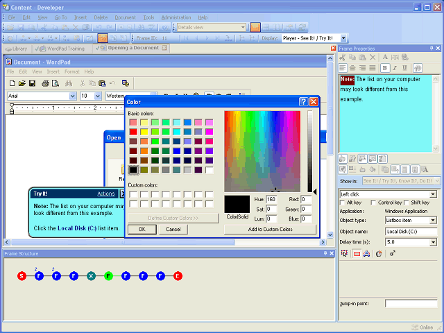 Screen image of this step