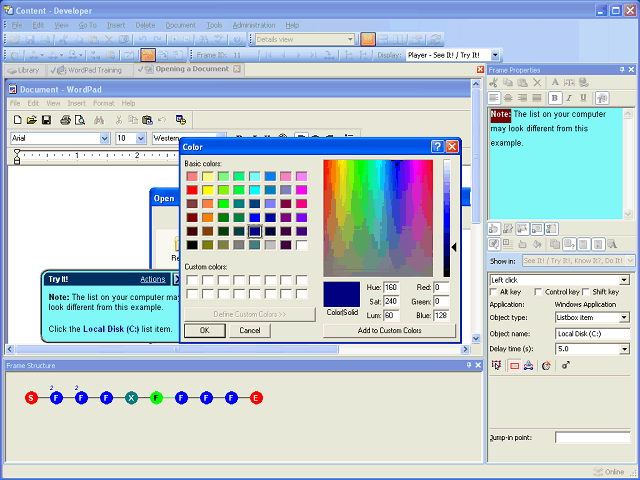Screen image of this step
