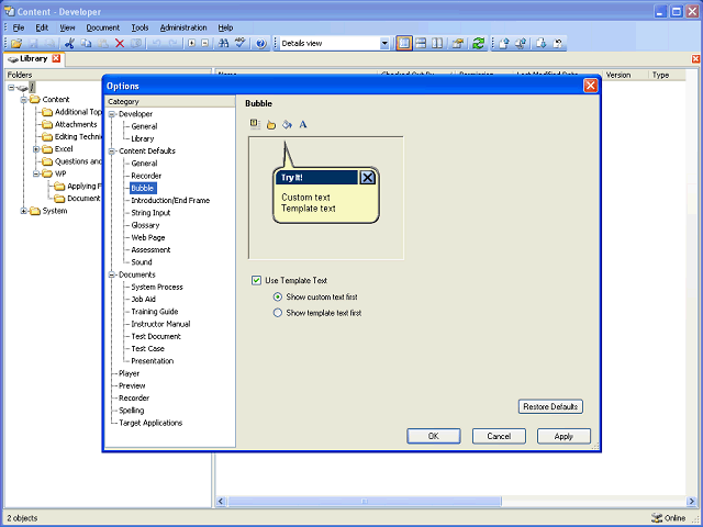 Screen image of this step