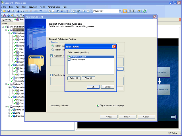 Screen image of this step
