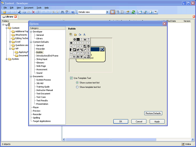Screen image of this step