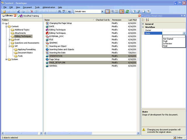 Screen image of this step