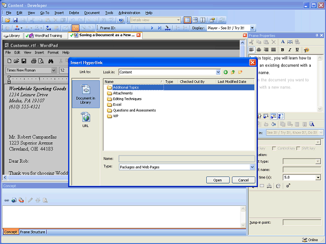 Screen image of this step