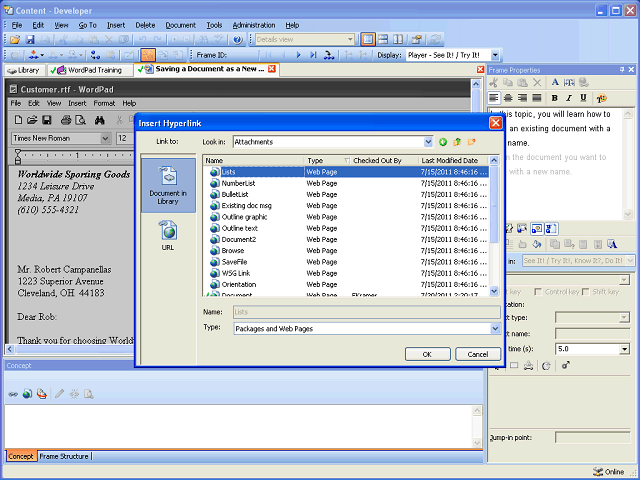 Screen image of this step